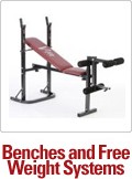 Weight benches and free weight systems