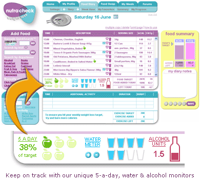 NutraCheck screen shot