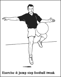 Balance exercises for football and tennis
